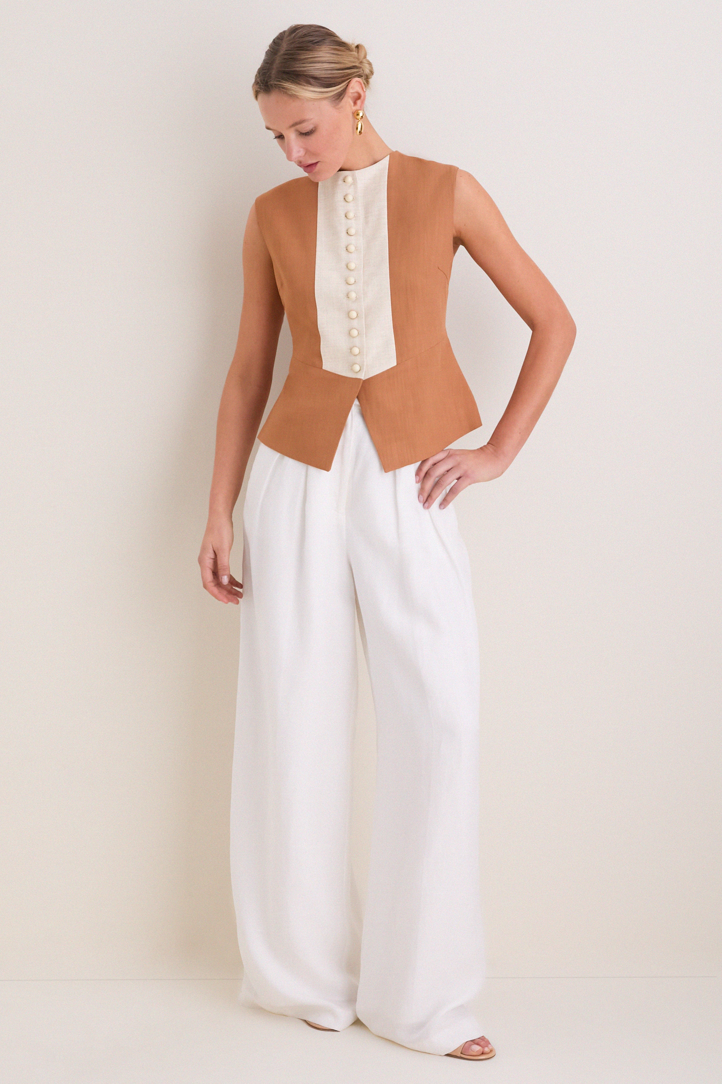 Camel Norma Soft Vest | DESTREE