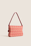 Natural and Red Gerrit Straw Clutch
