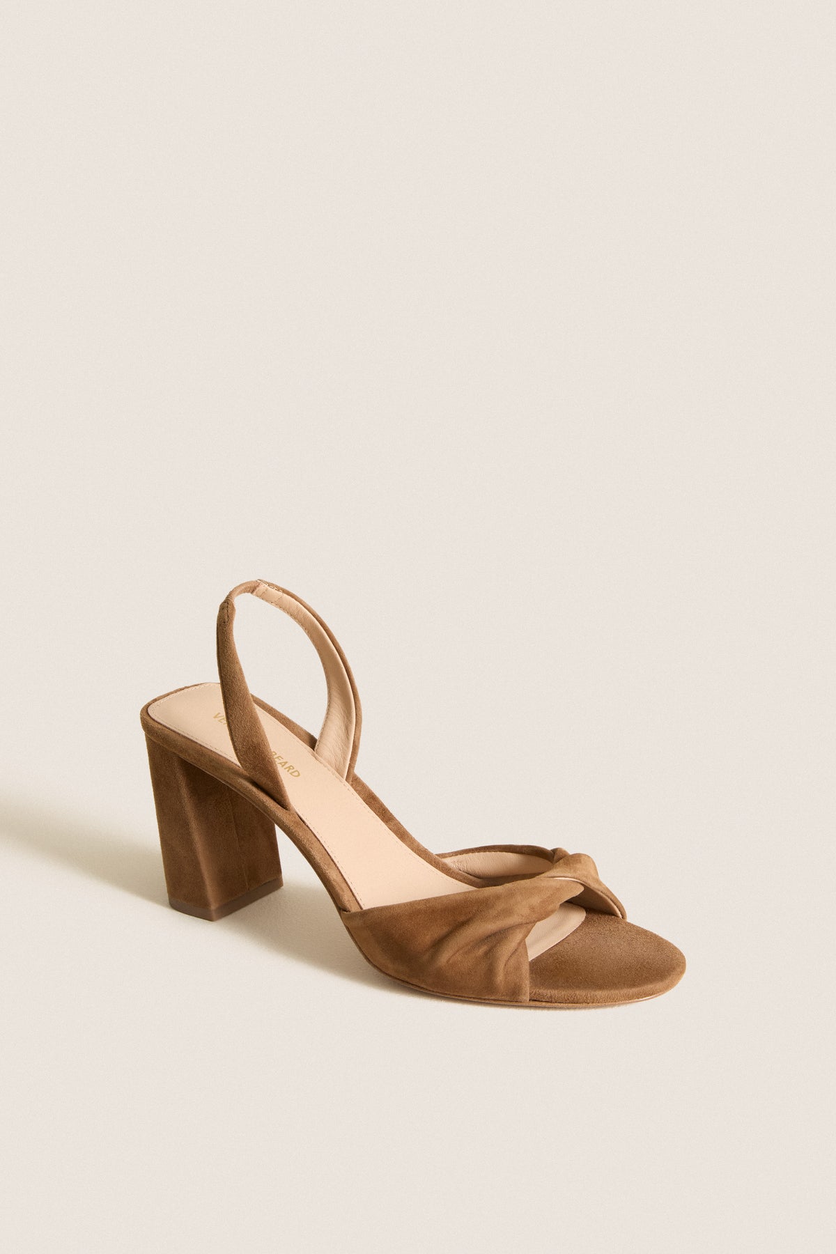 Chestnut Suede Tullia Block Heels
