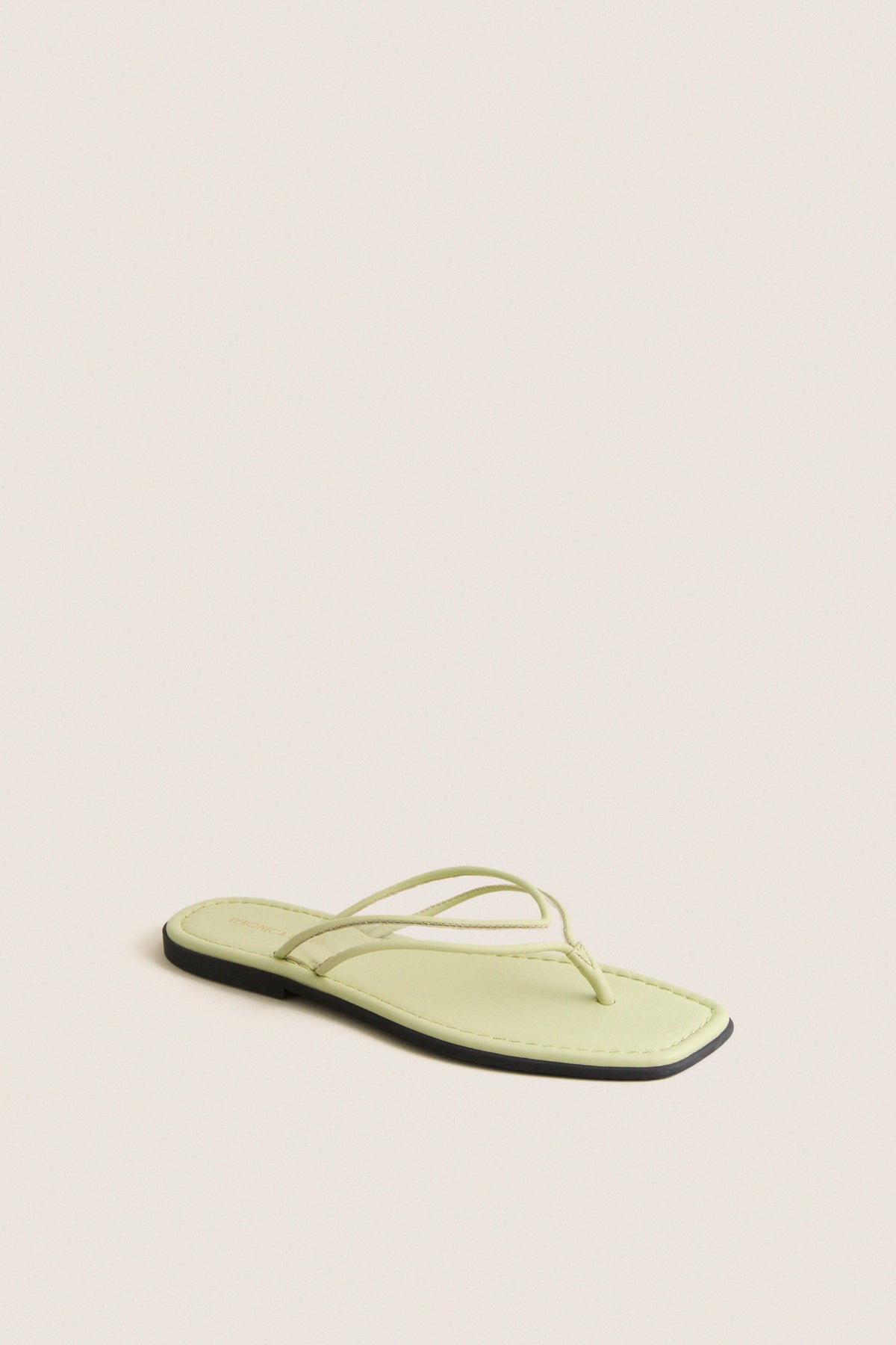 Pistachio Green Clea Piping Sandals