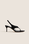 Black Suede Talon Heels