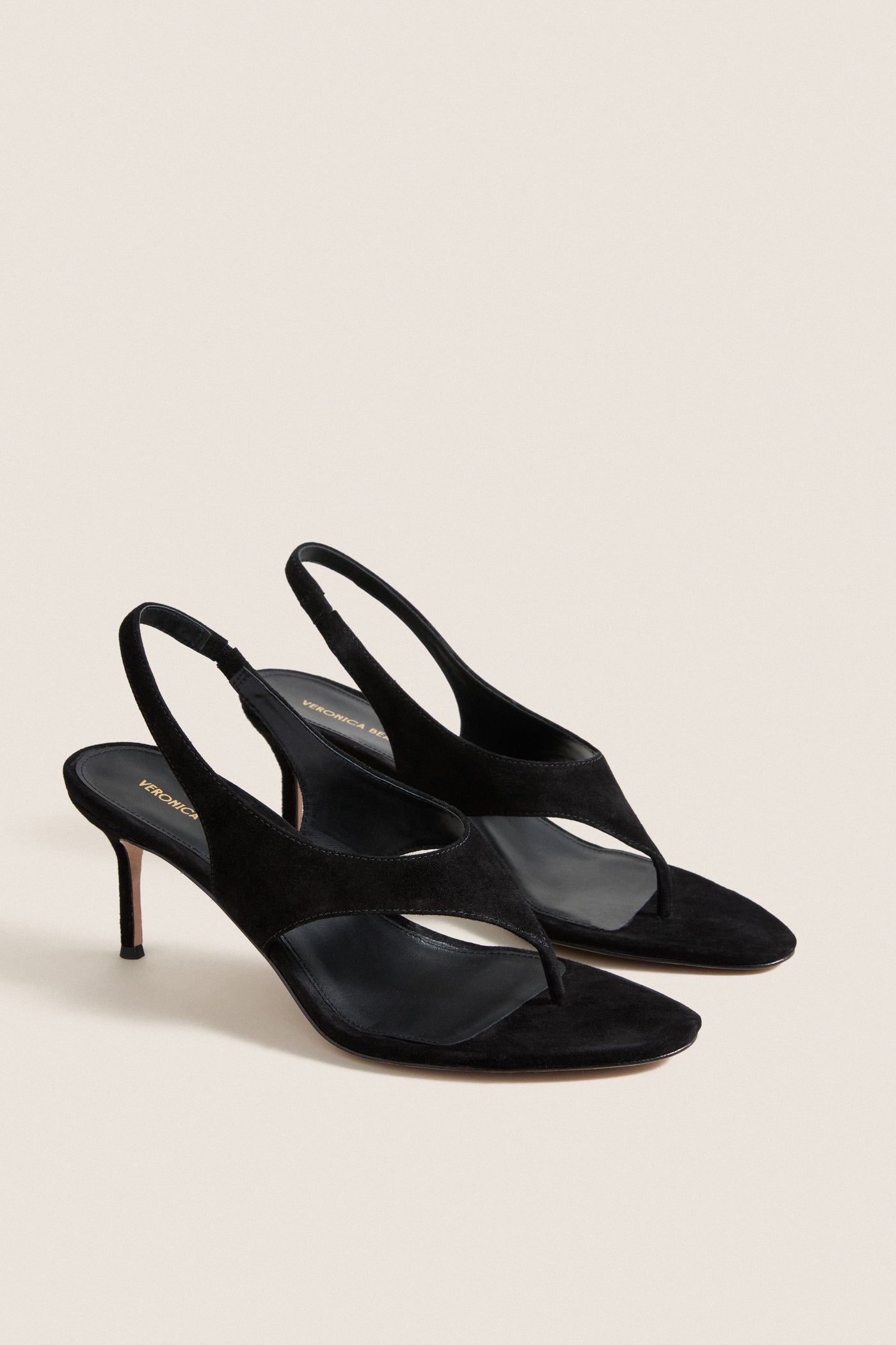 Black Suede Talon Heels