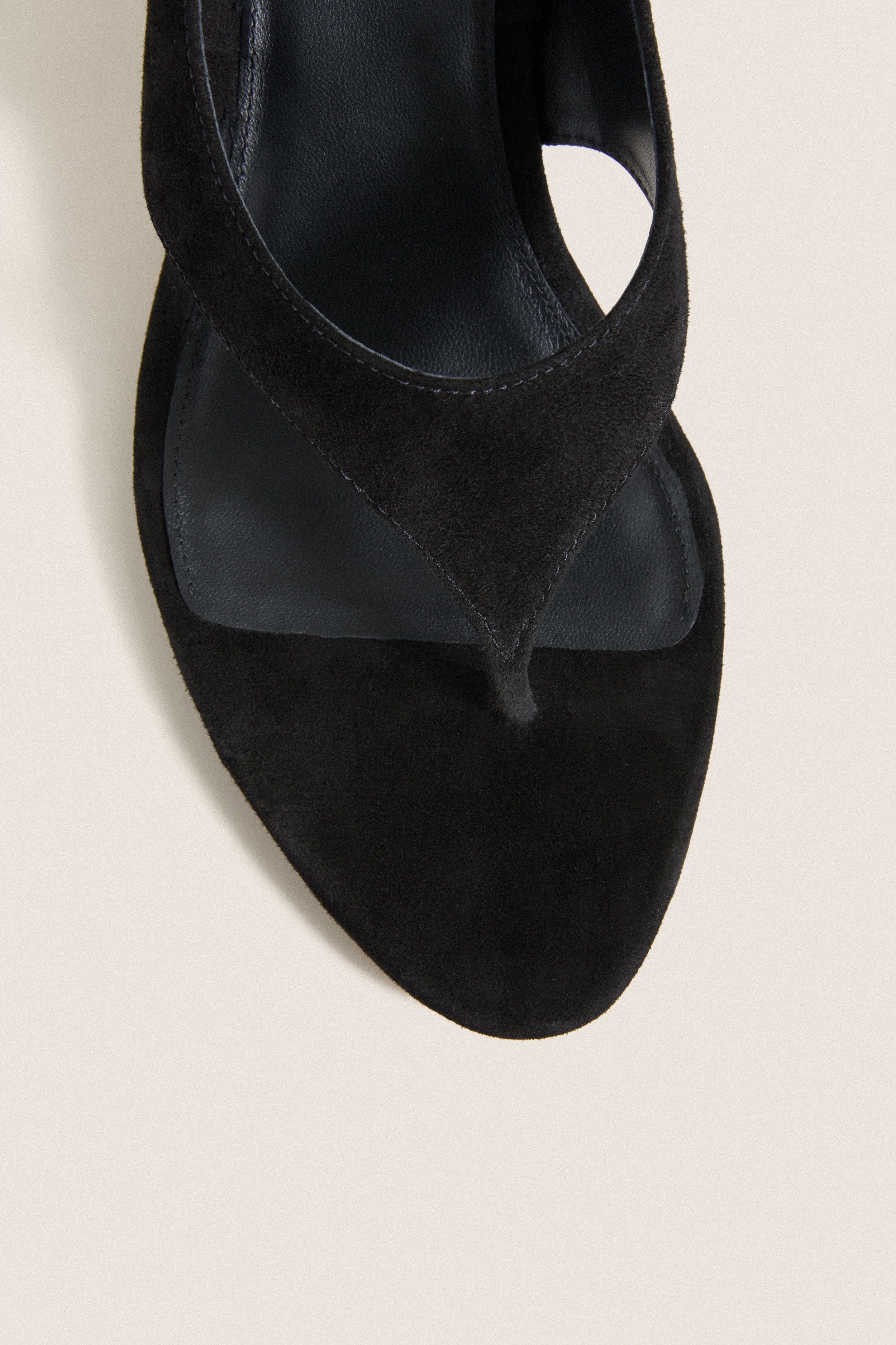 Black Suede Talon Heels