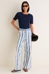 Navy Clea Sandals
