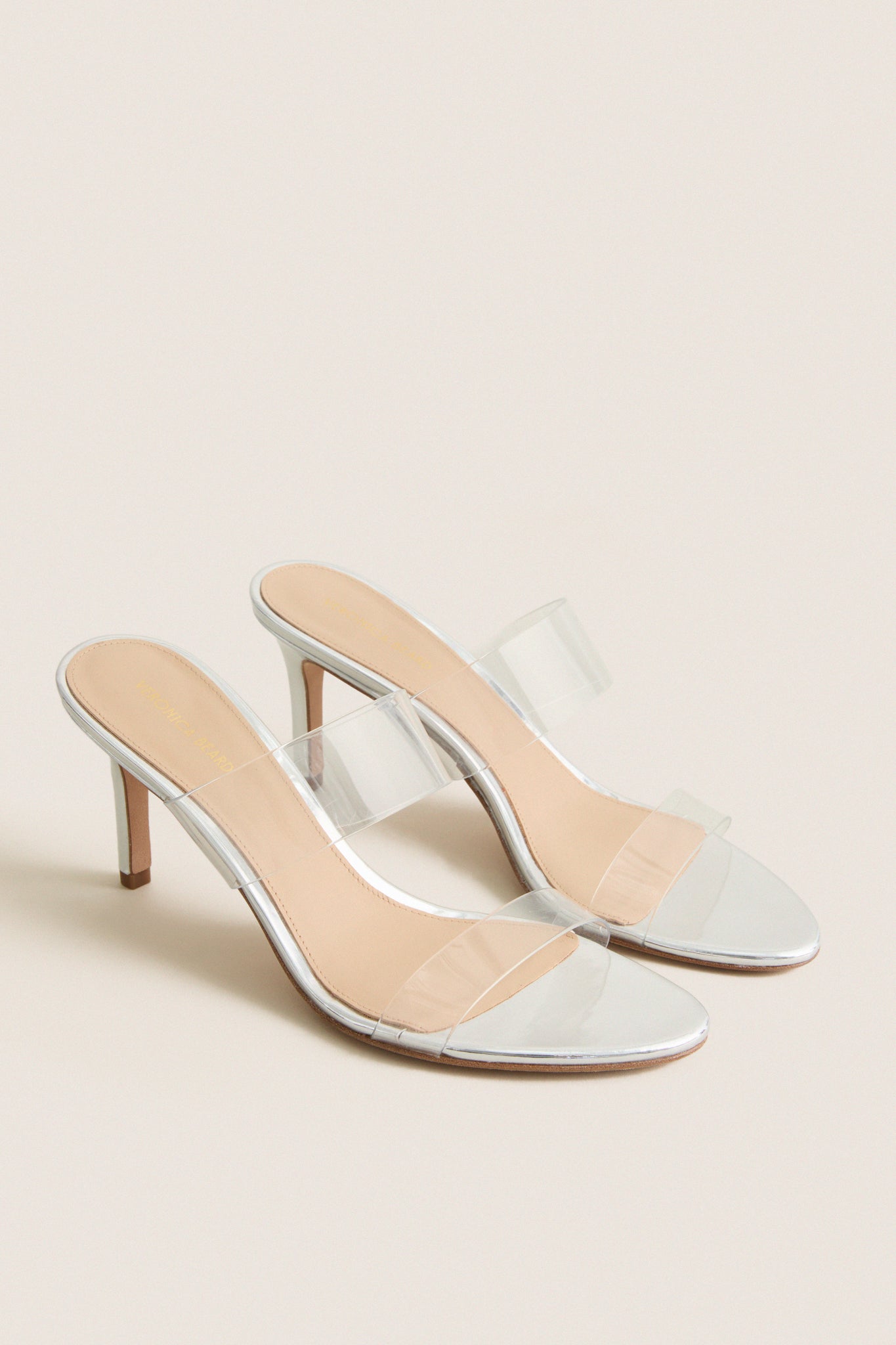 Silver Asha 75 Heels | Veronica Beard