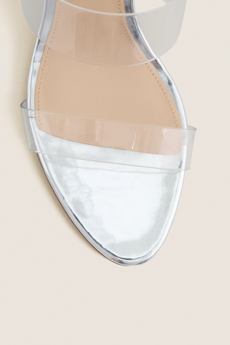 Silver Asha 75 Heels