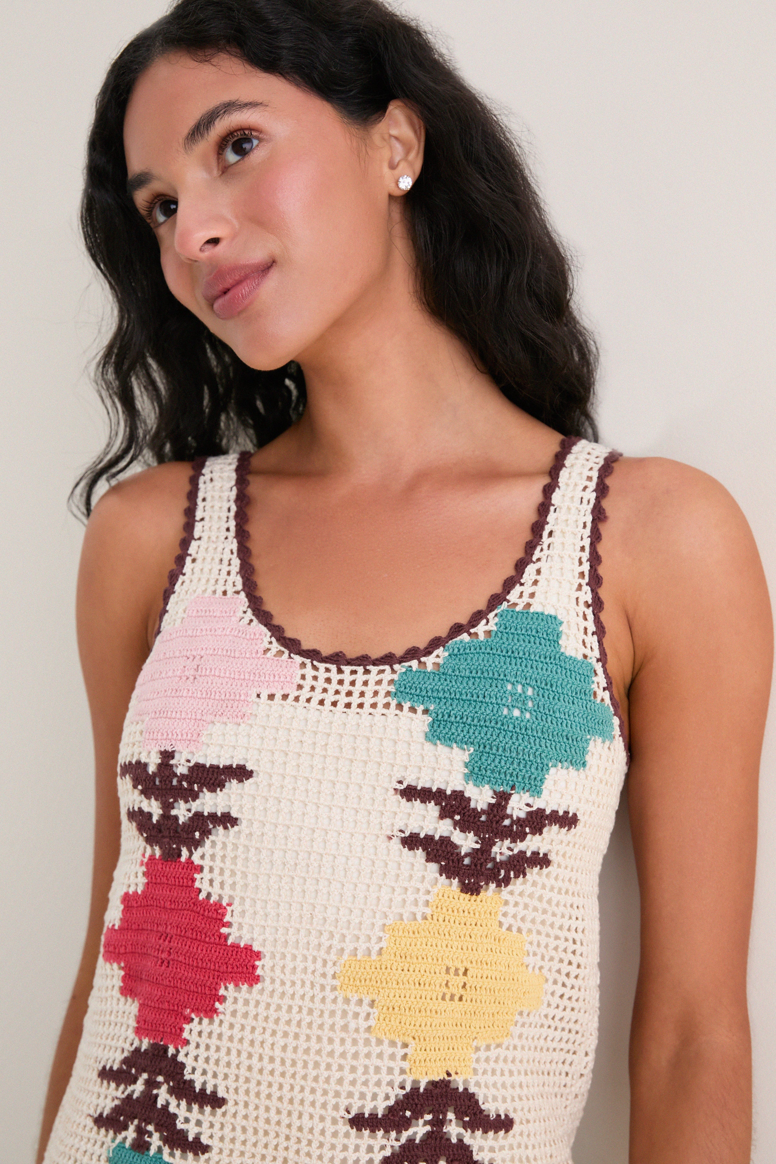 Off White Tyler Daisy Chain Dress