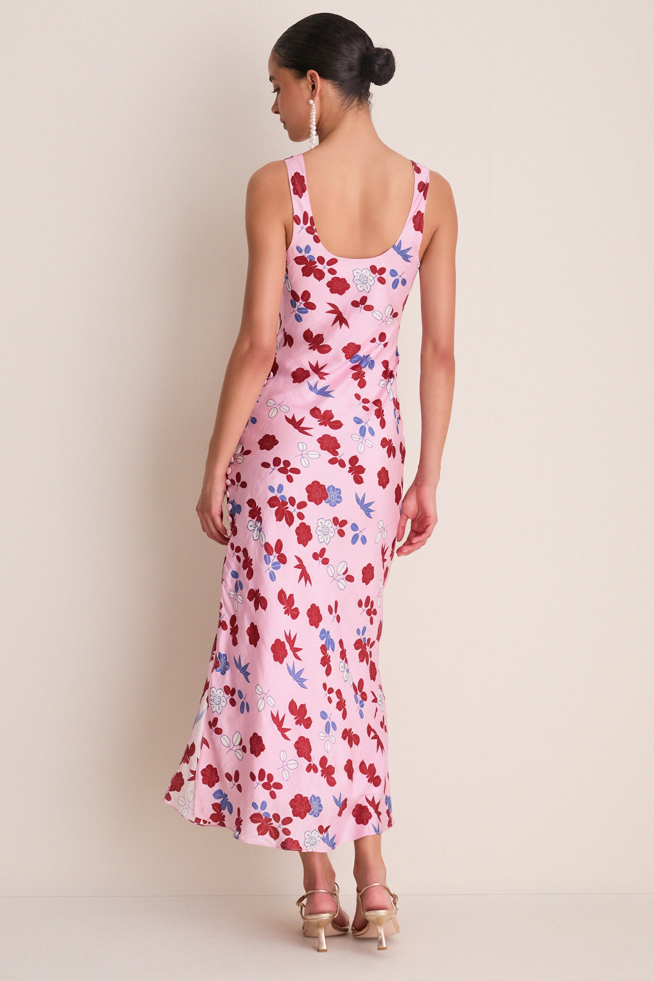 Light Pink Adele Tutu Bloom Silk Dress