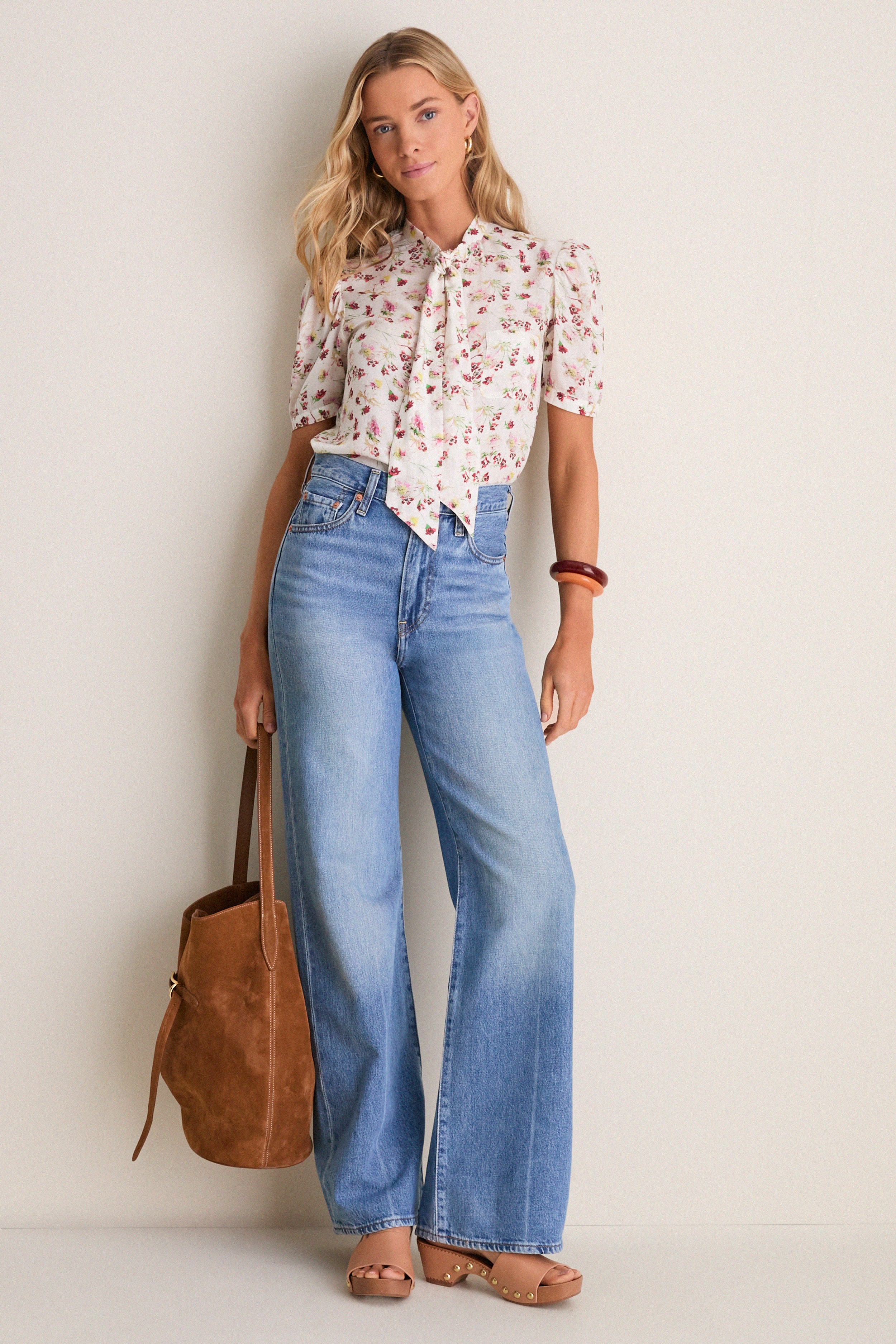 White Chance Wild Garden Shirt | Alix of Bohemia