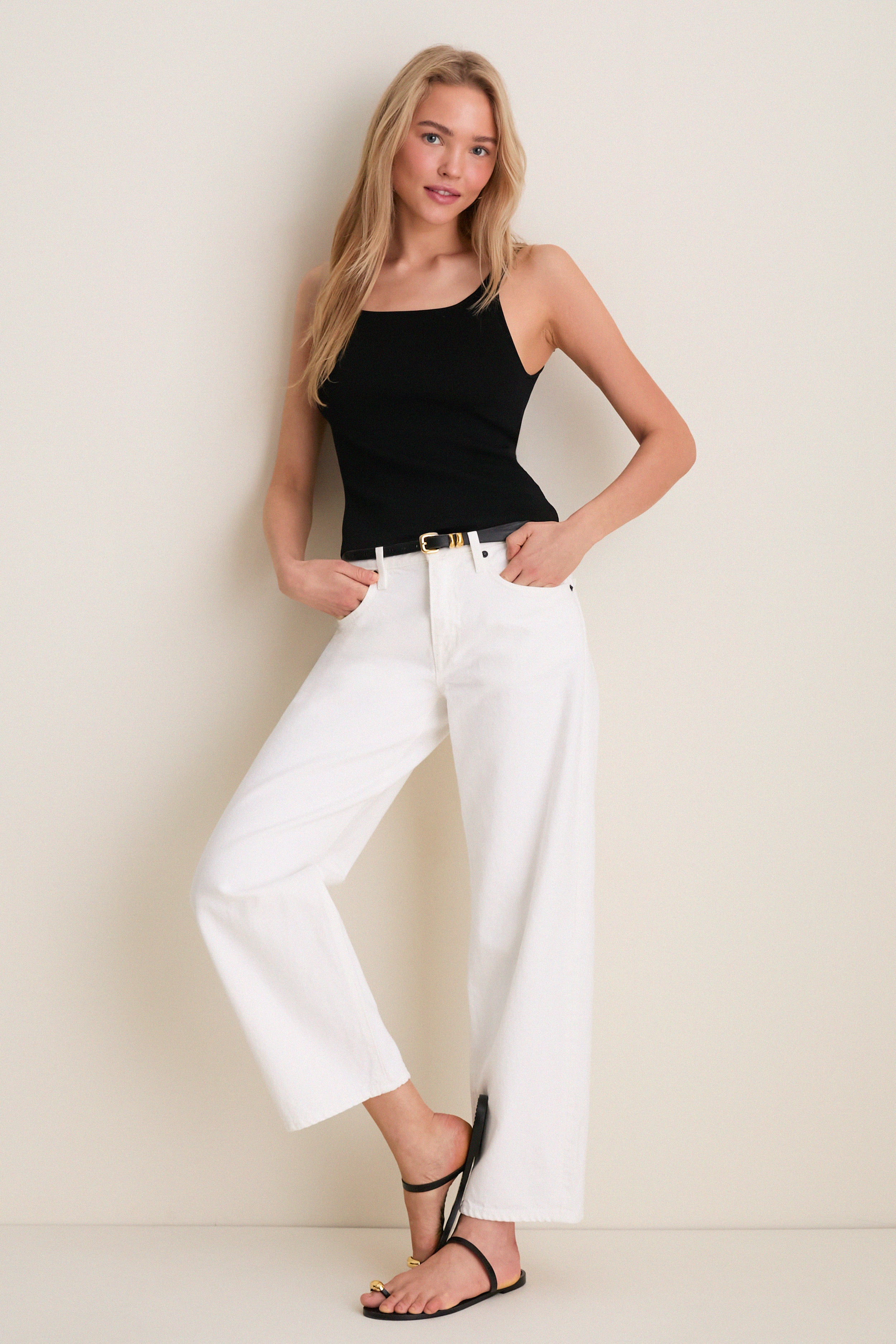 White Jamie Ankle Curve Jean | SLVRLAKE