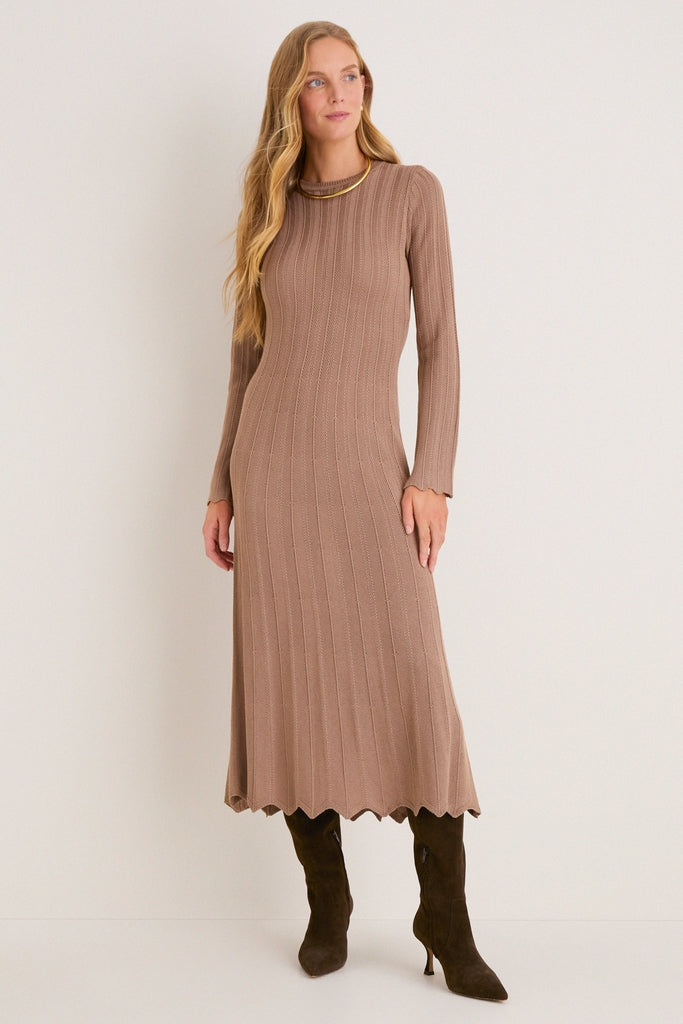 Mocha Knit Solange Dress
