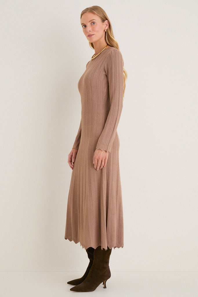Mocha Knit Solange Dress