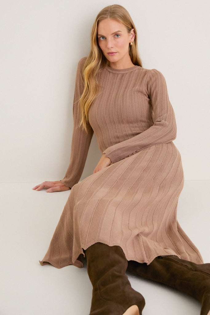 Mocha Knit Solange Dress