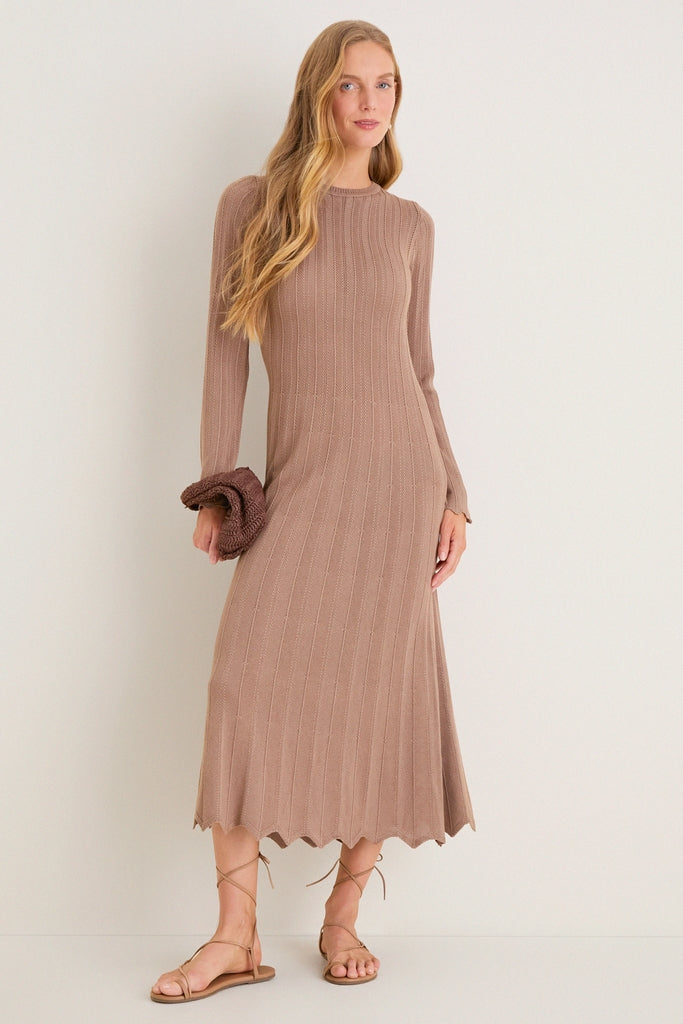 Mocha Knit Solange Dress