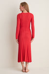 Red Knit Solange Dress