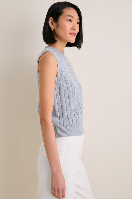 Blue Cotton Cable Dory Shell