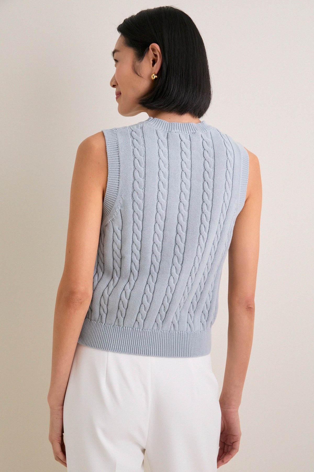 Dory Shells Blue Cotton Cable Dory Shell | Tuckernuck