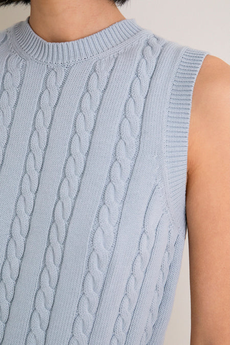 Blue Cotton Cable Dory Shell