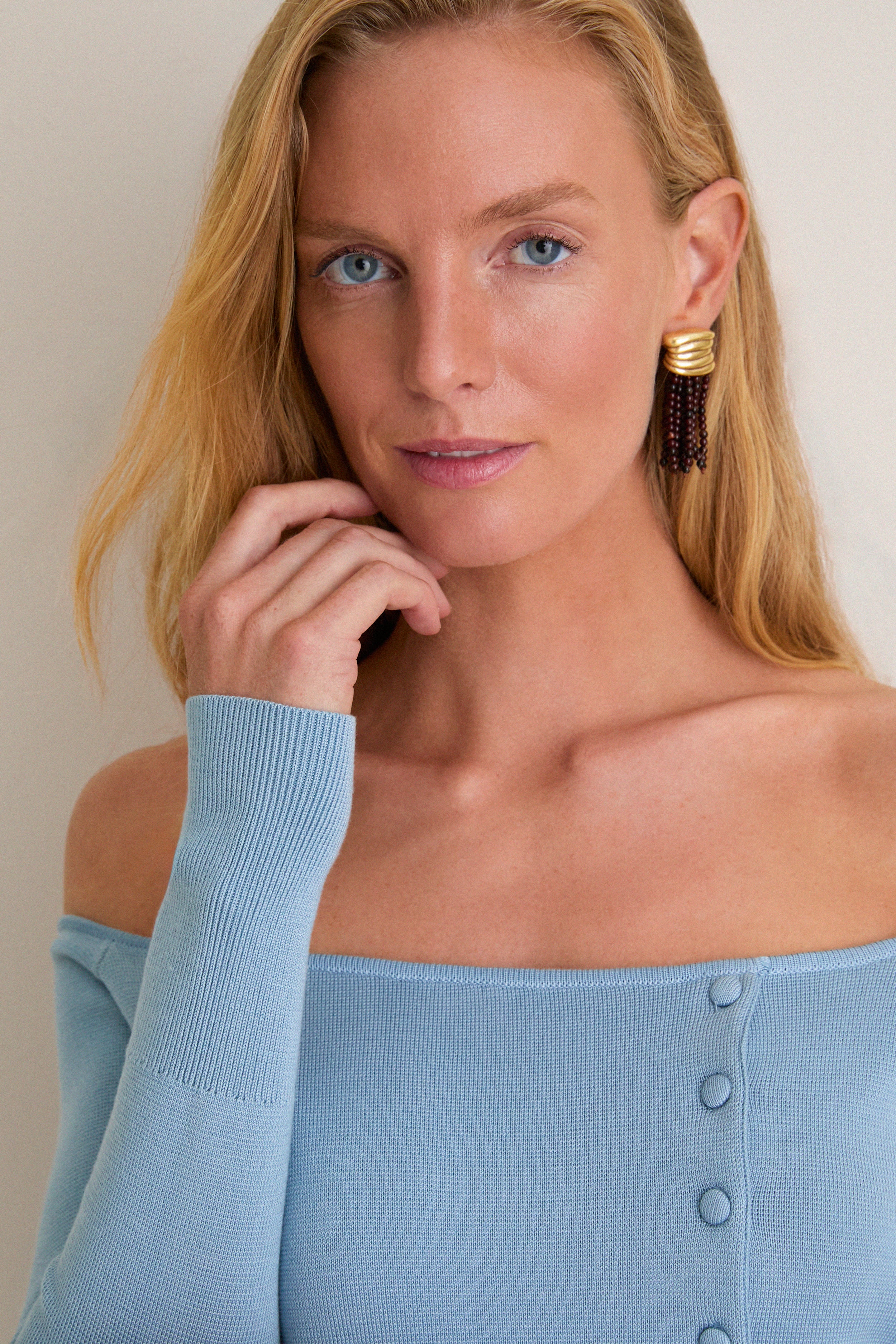 Maison Blue Off-the-Shoulder Dupree Sweater