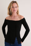 Noir Off-the-Shoulder Dupree Sweater