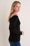Noir Off-the-Shoulder Dupree Sweater
