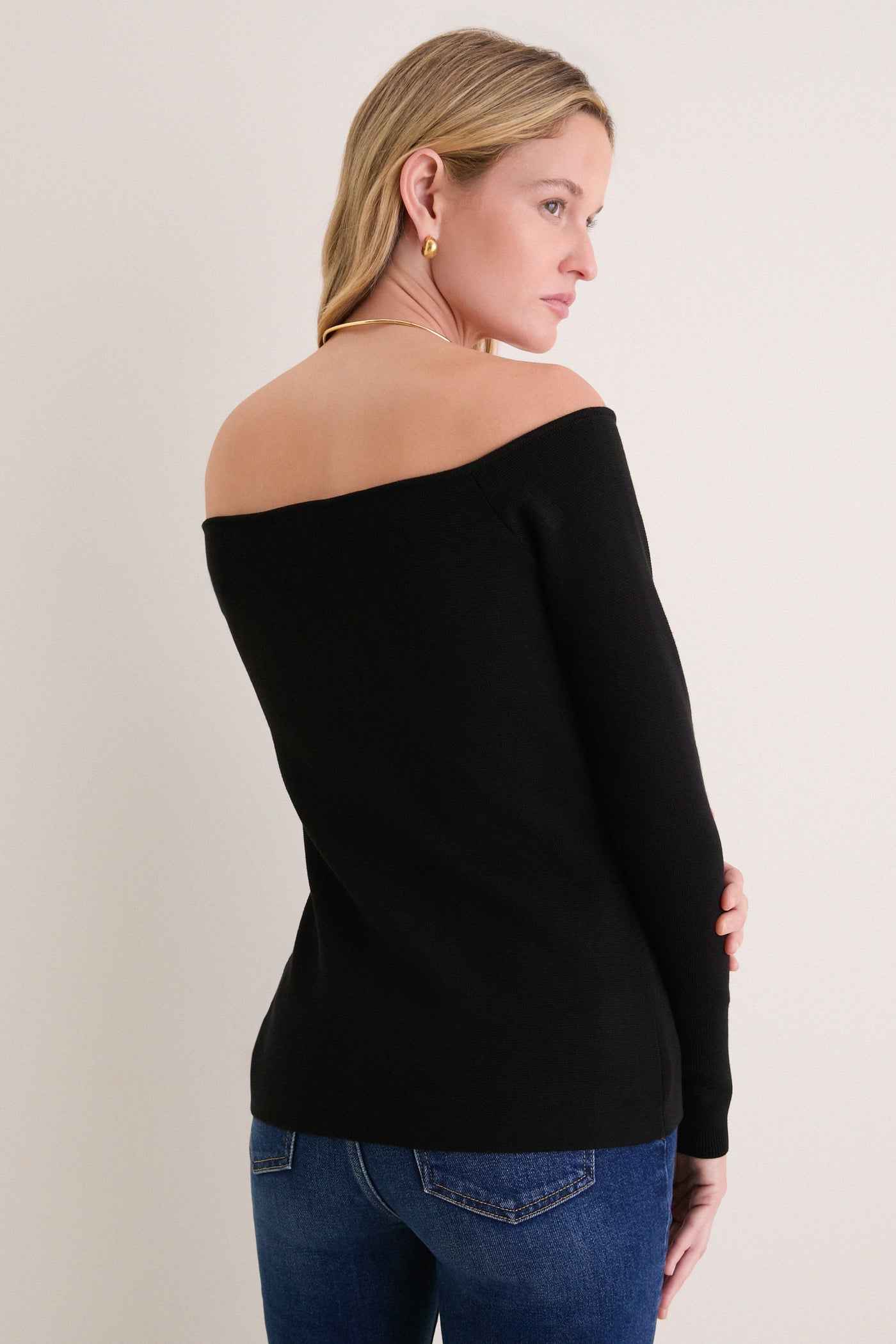Noir Off-the-Shoulder Dupree Sweater