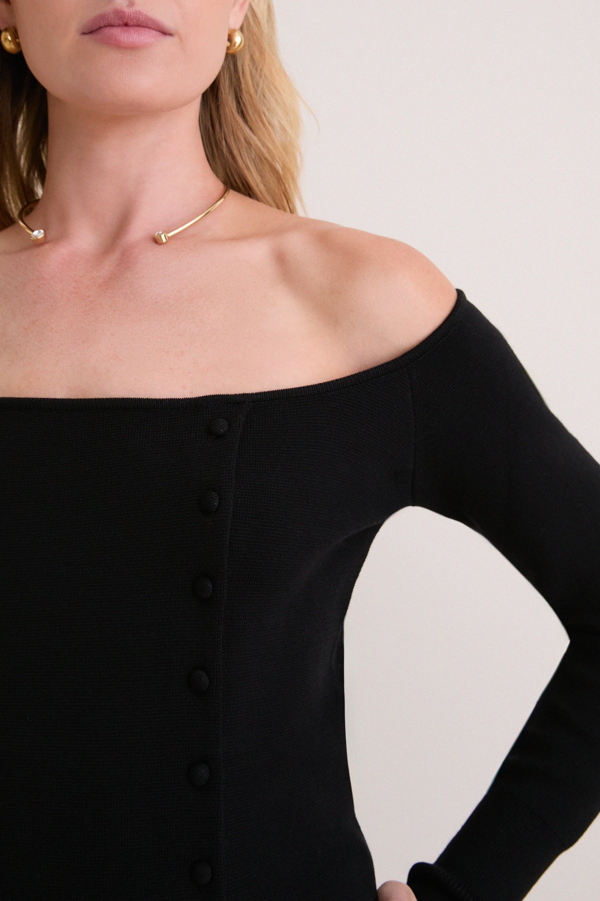 Noir Off-the-Shoulder Dupree Sweater