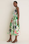 Paradiso Petal Sleeveless Piped Maxi Dress