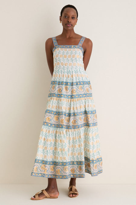 Geneva Green Strappy Maxi Dress