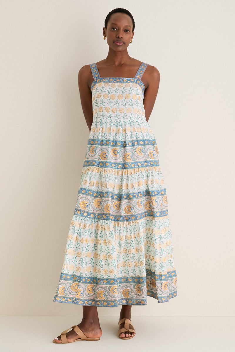 Geneva Green Strappy Maxi Dress