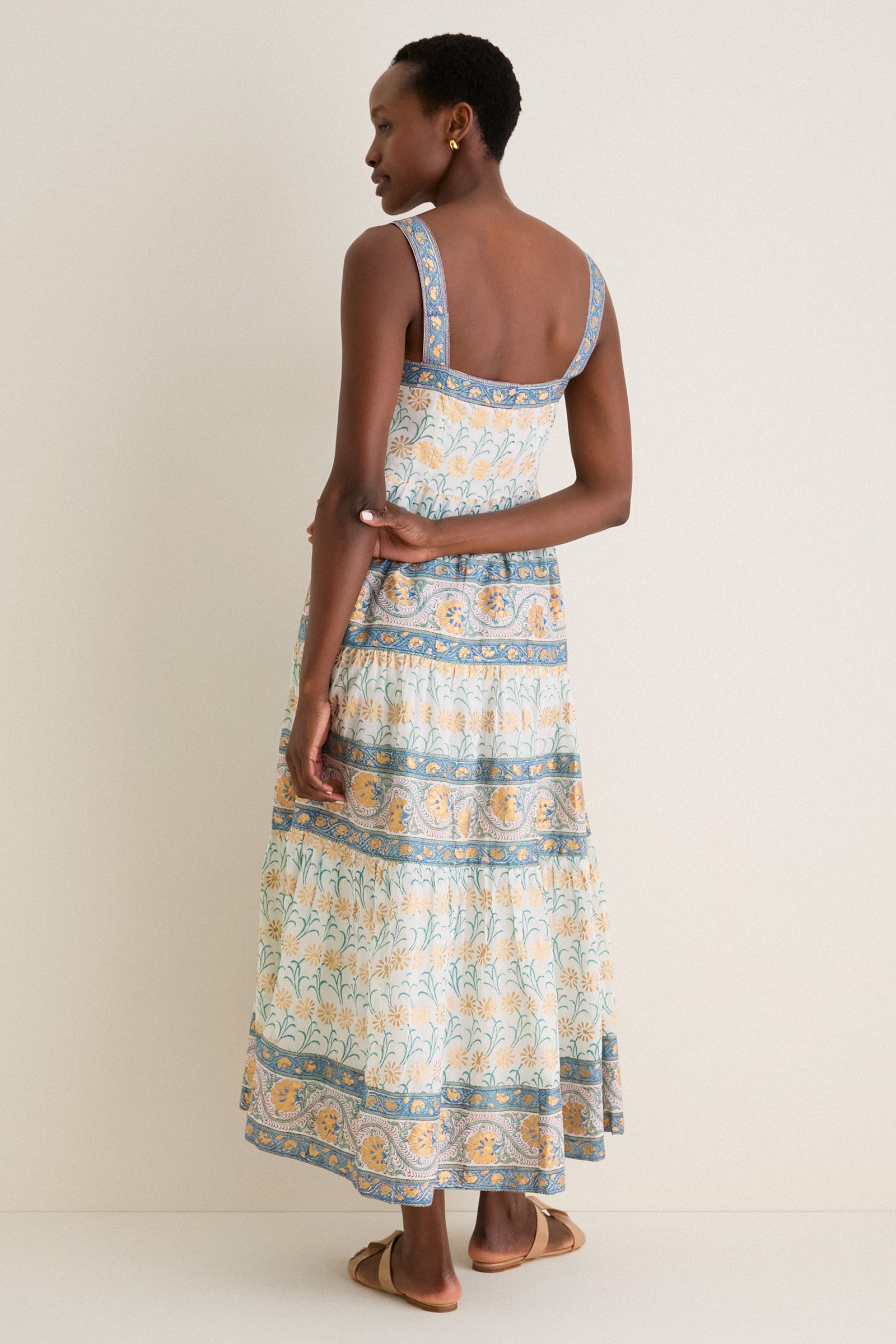 Geneva Green Strappy Maxi Dress