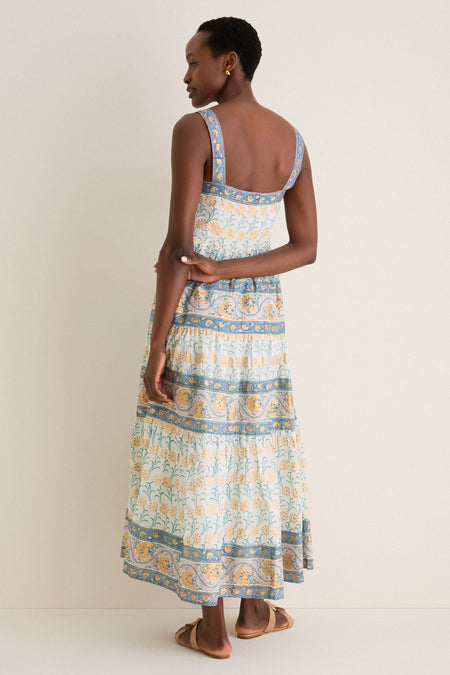 Geneva Green Strappy Maxi Dress