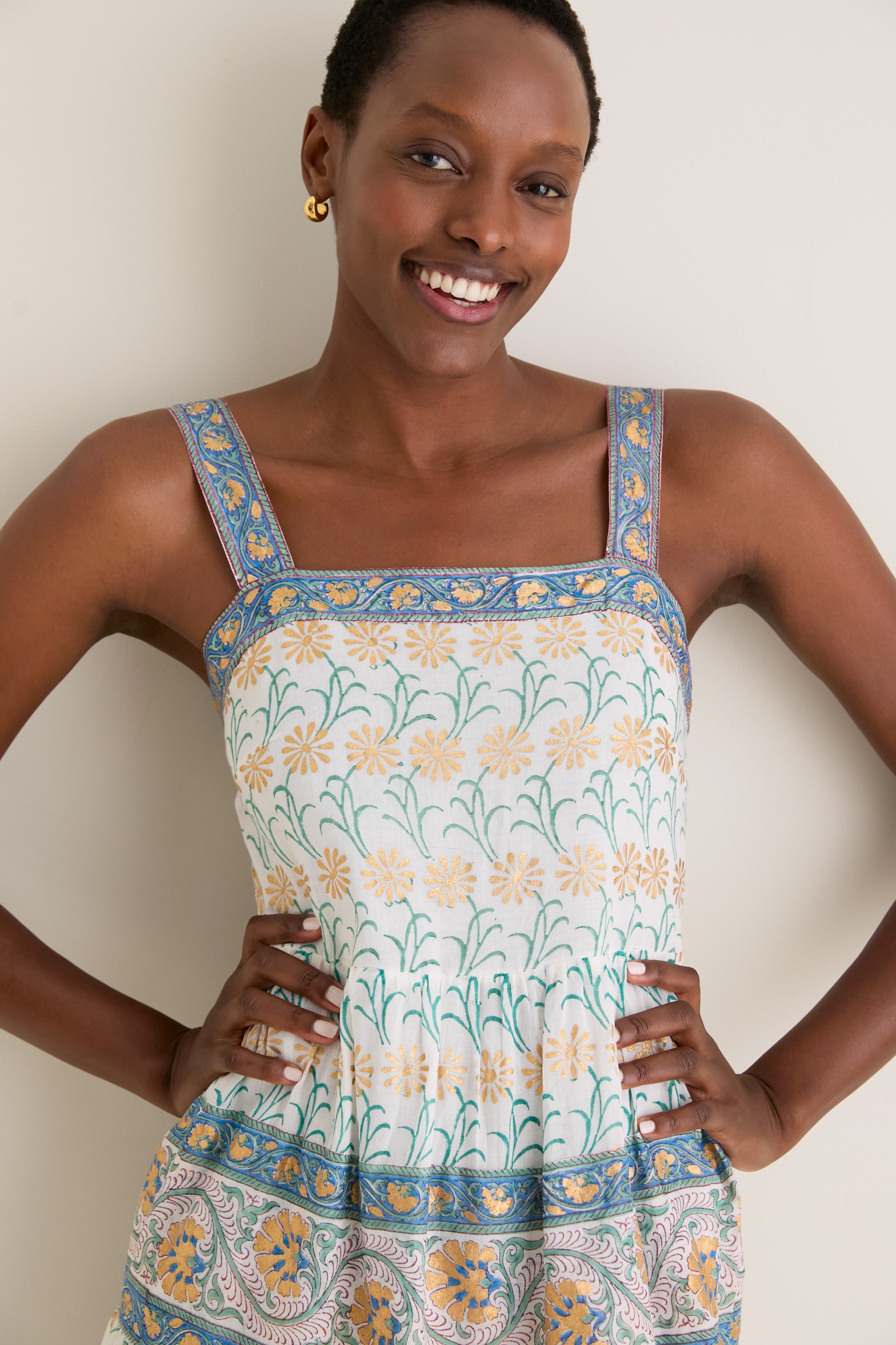 Geneva Green Strappy Maxi Dress