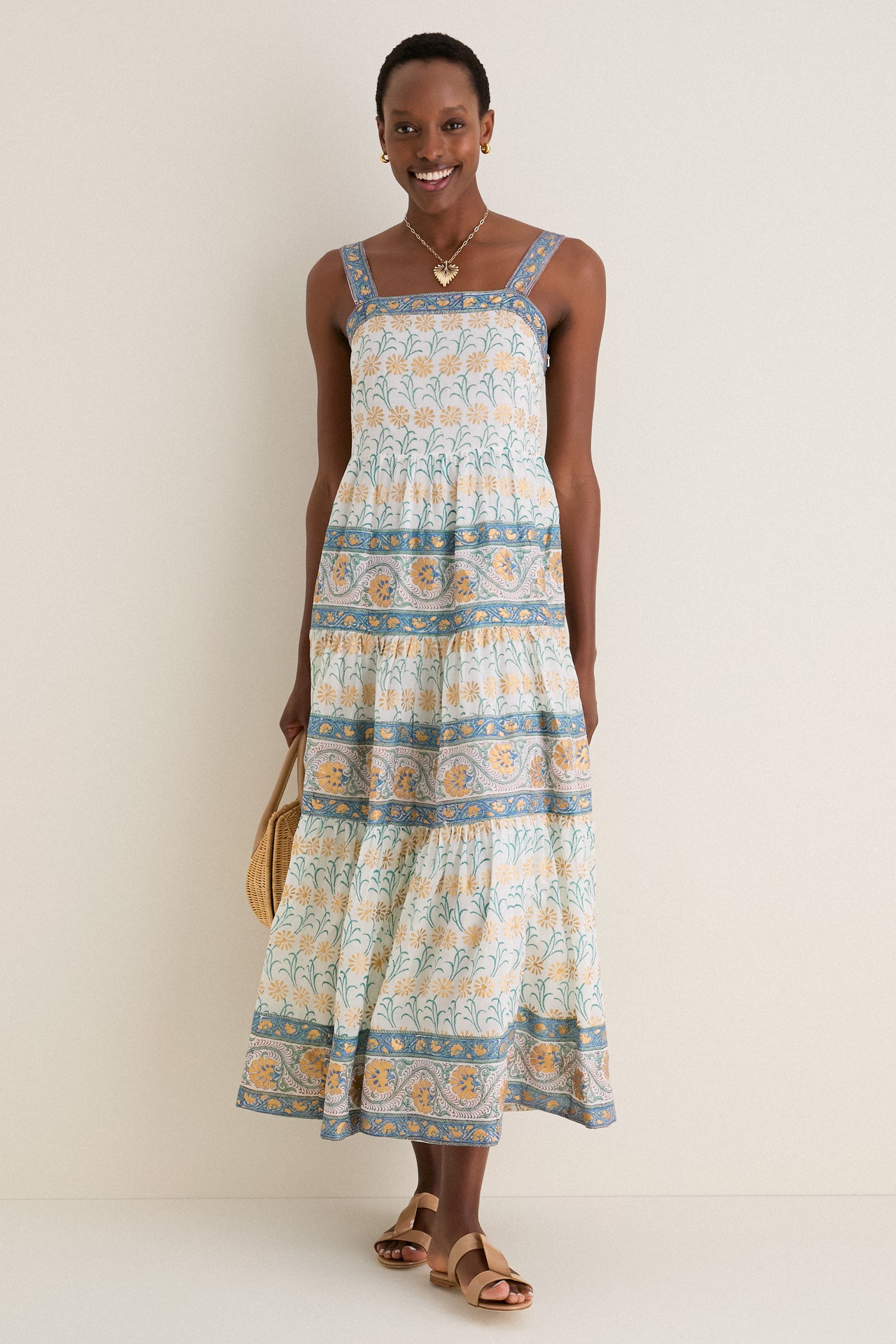Oliphant Geneva Green Strappy Maxi Dress Geneva Green / S Oliphant Geneva Green Strappy Maxi Dress Geneva Green / S