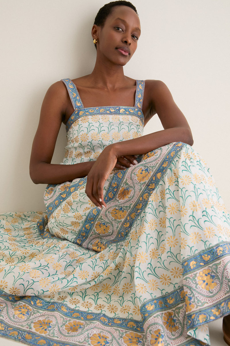 Geneva Green Strappy Maxi Dress