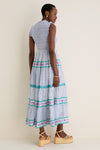 Capri Blue Sleeveless Smocked Maxi Dress