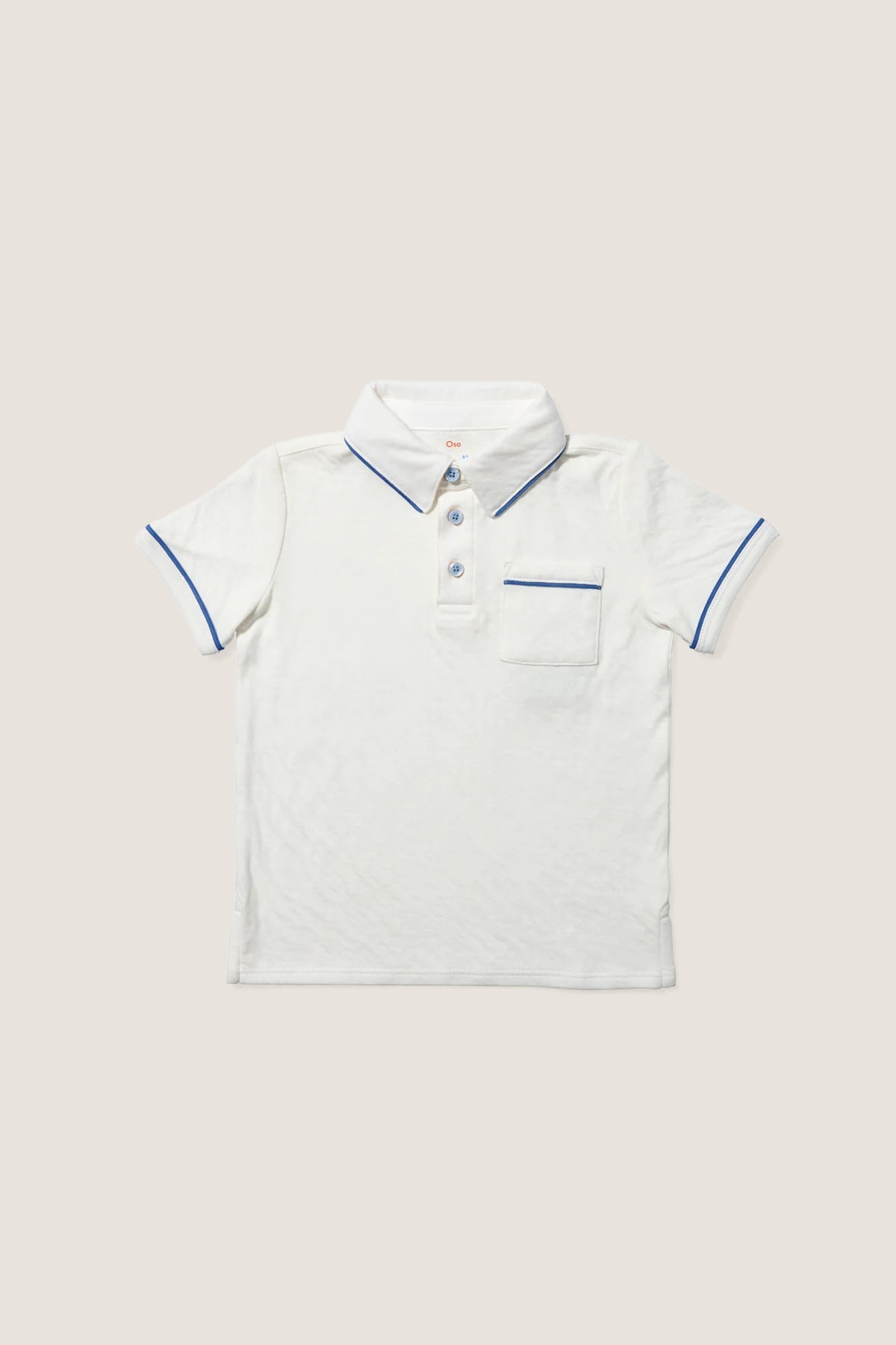White and Navy Piping Marco Polo