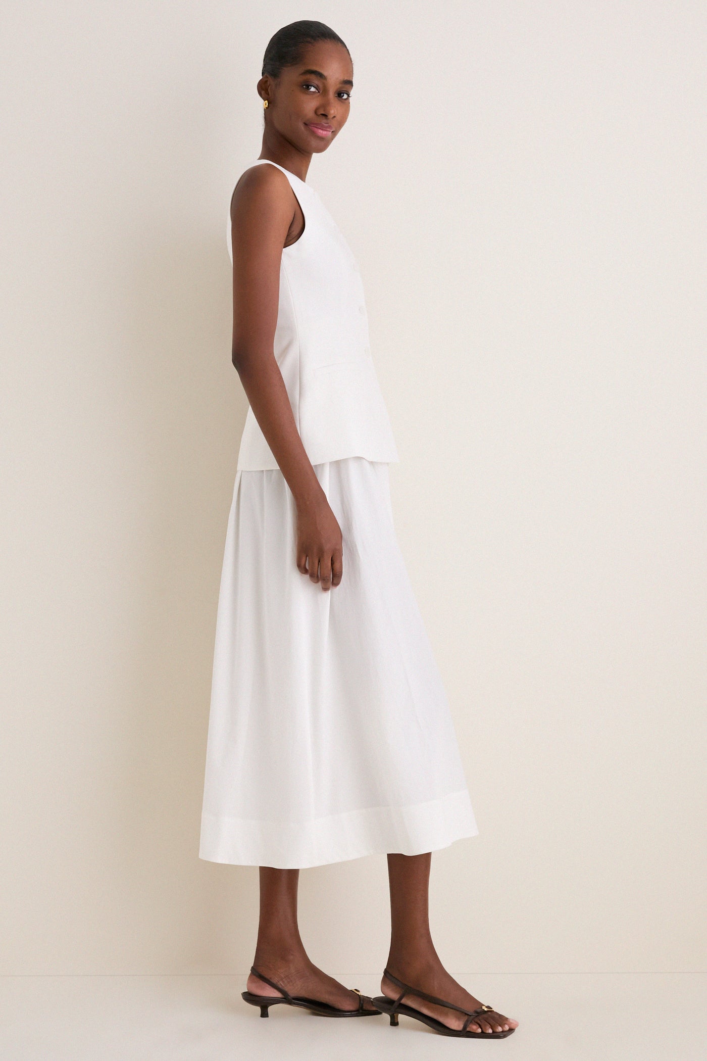 pleated waistcoat dress Invest in Stripes Pleats Hybrid Waistcoat Dress