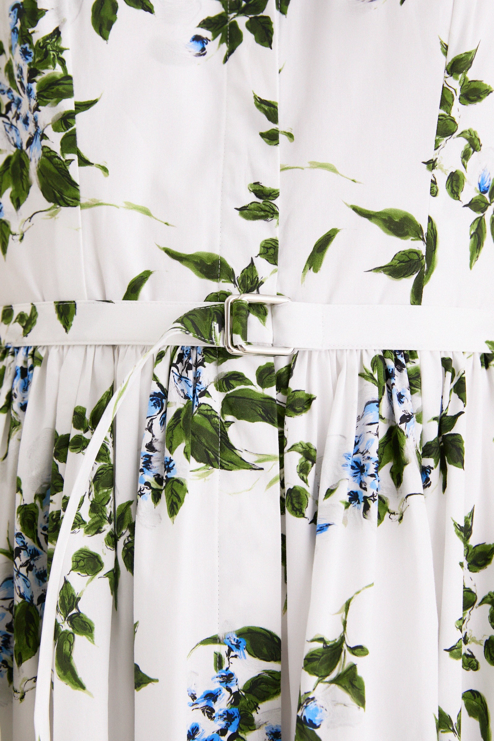 White and Lilac Lillies Norika Dress