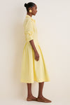 Buttercream Jazz Pintuck Midi Dress