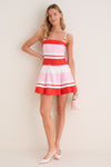 Tulip Stripe Nelly Bustier Mini Dress