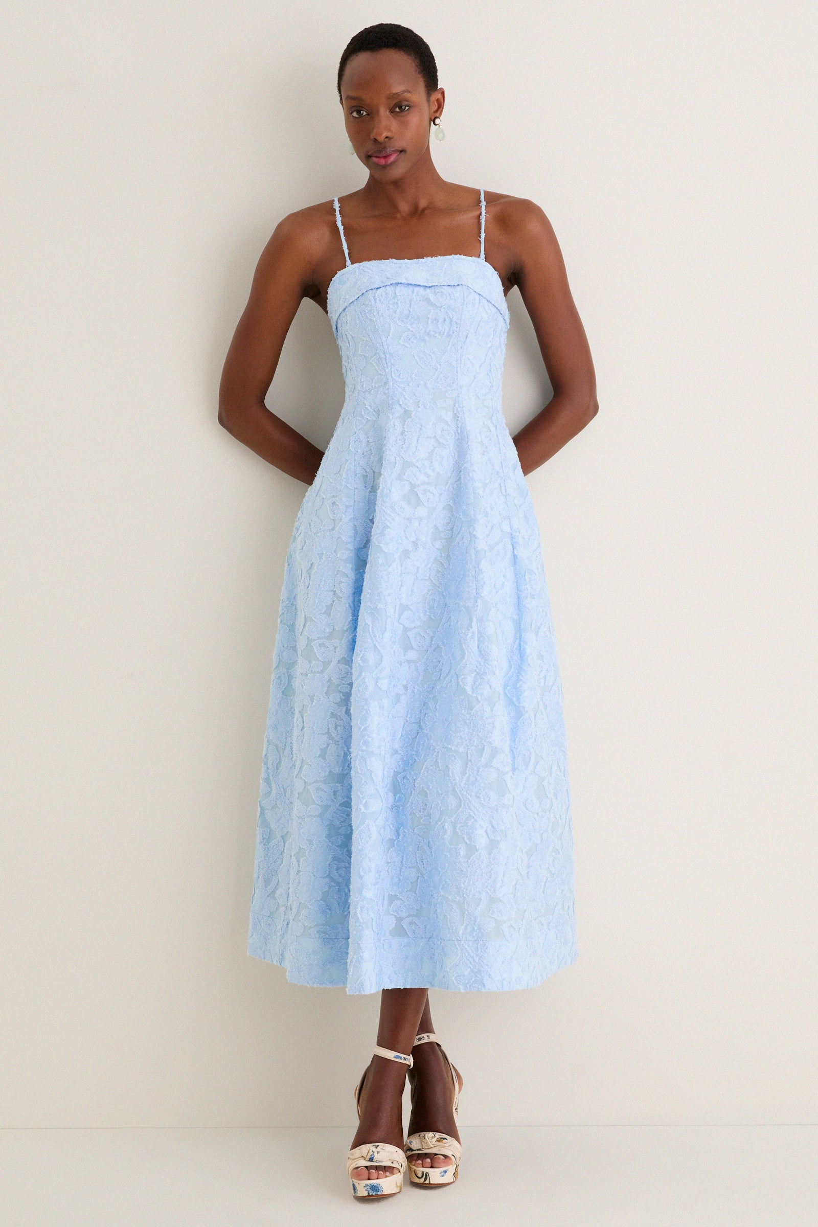 Tidepool Valeria Jacquard Midi Dress