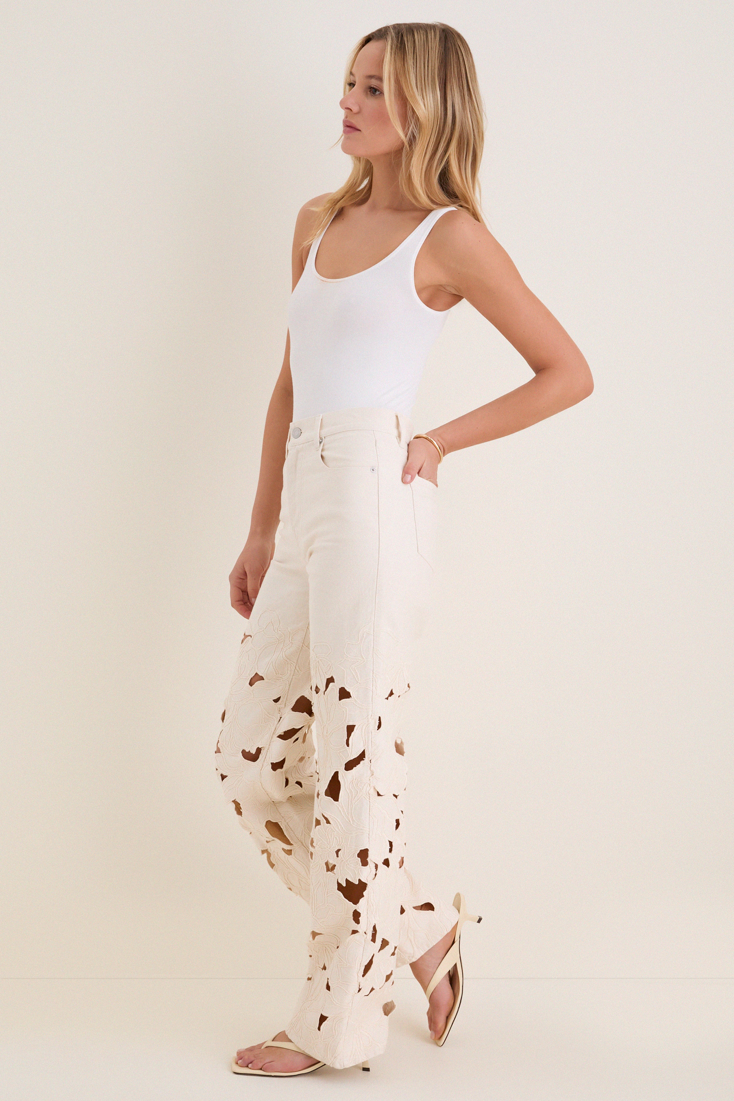 Marshmallow Betty Straight Leg Jeans