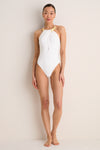 Ivory Bindi Draped One Piece