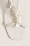 Alabaster Elin Natural Shell Beaded Heels