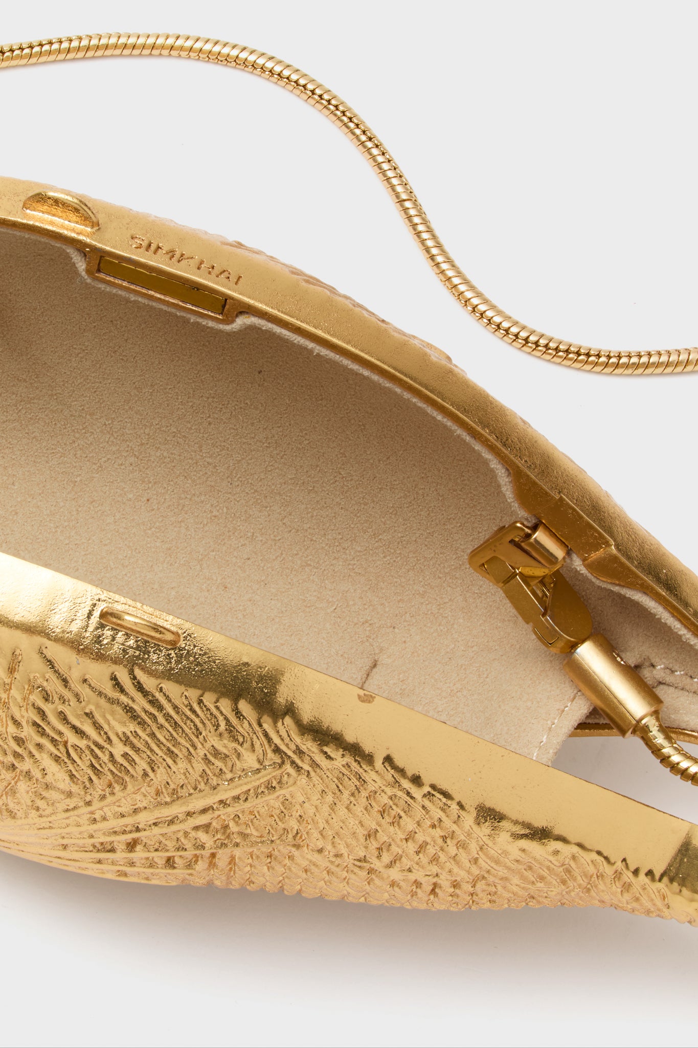 Gold Splash Metal Clutch