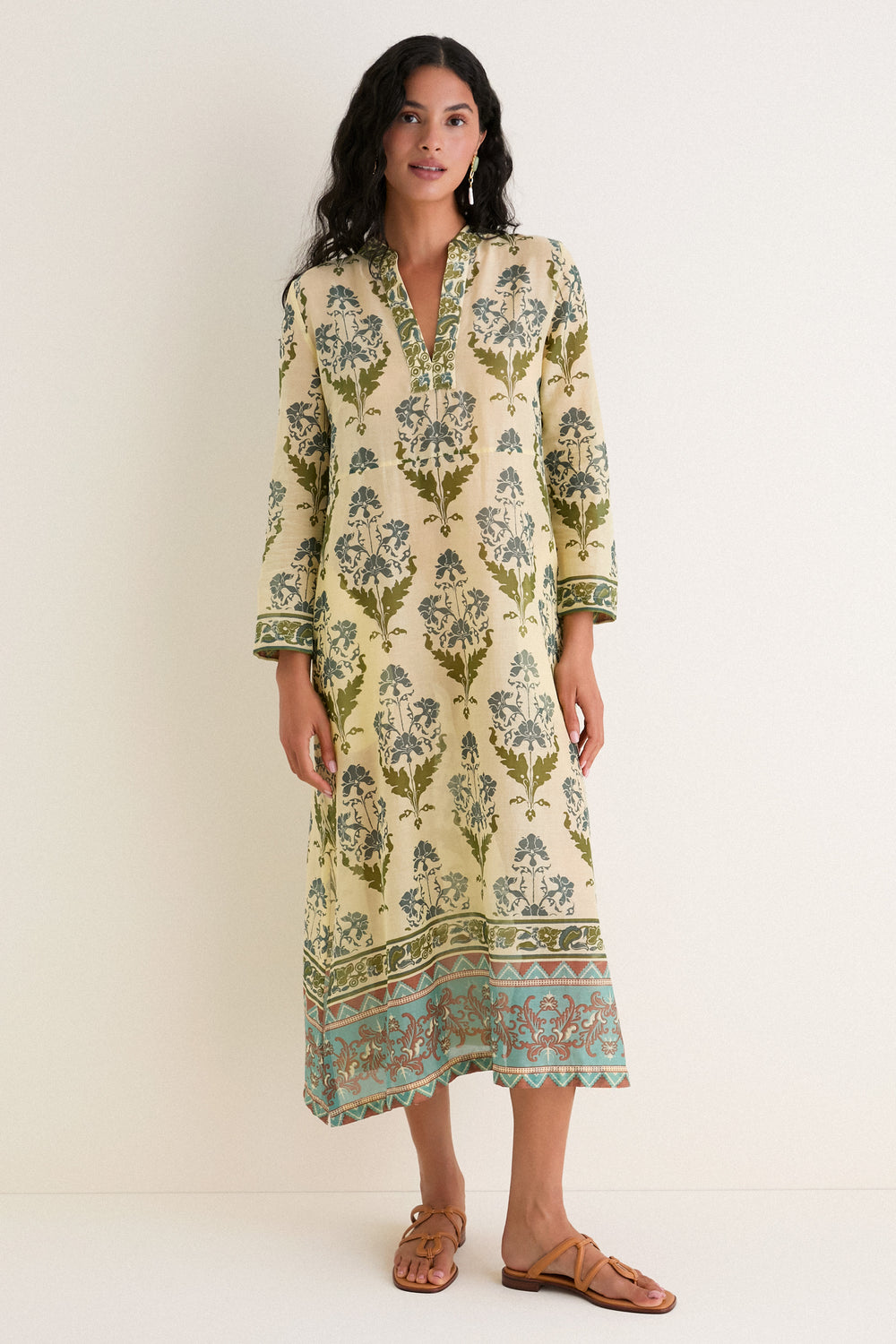 giada green dress Green Giada Caftan