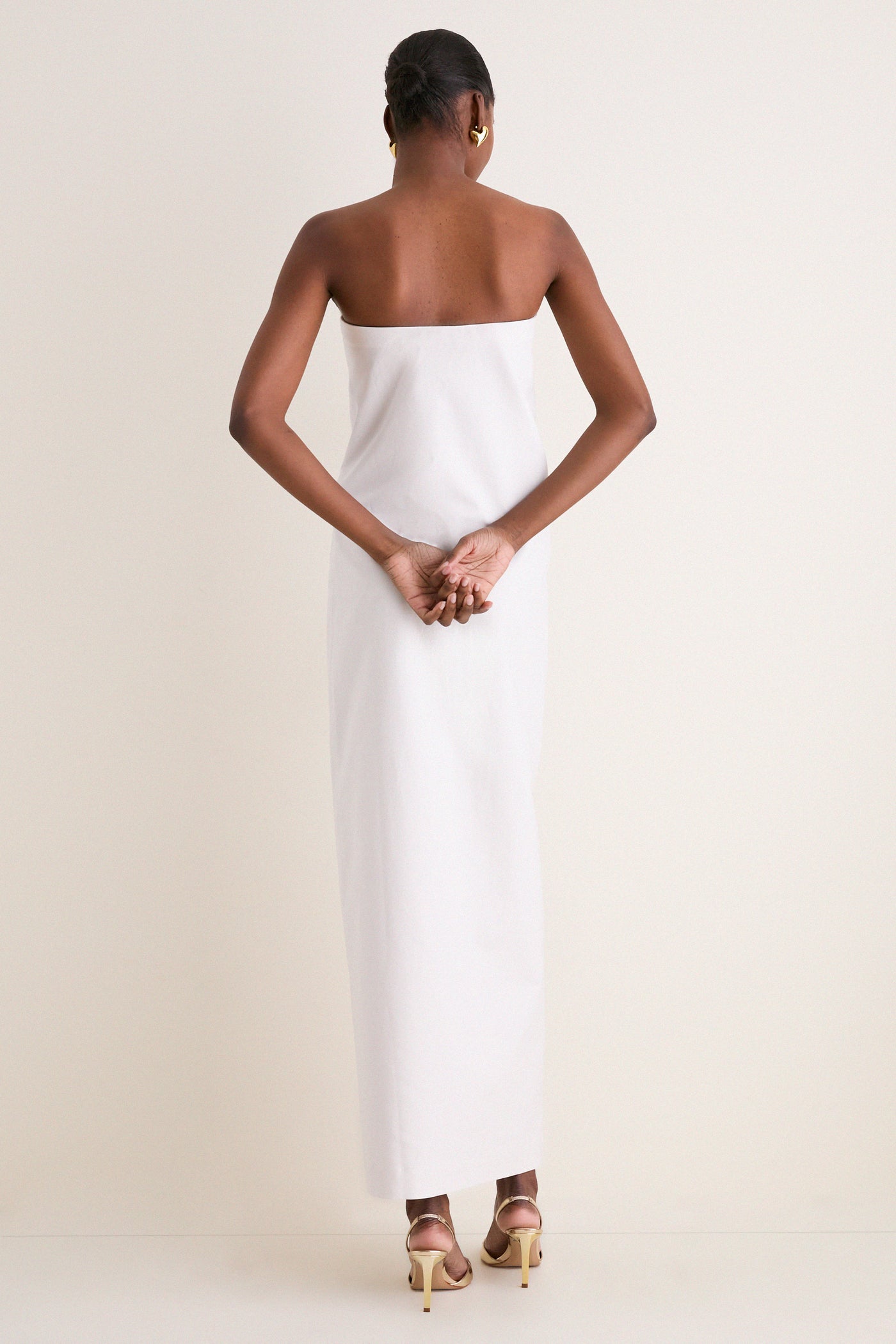 Adriana Degreas Off White Structured Petal Maxi Dress Off White / XS Adriana Degreas Off White Structured Petal Maxi Dress Off White / XS