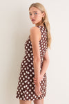 Cioccolato Dot Lydie Mini Dress