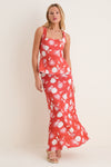 Sunrose Rosso Martina Maxi Skirt